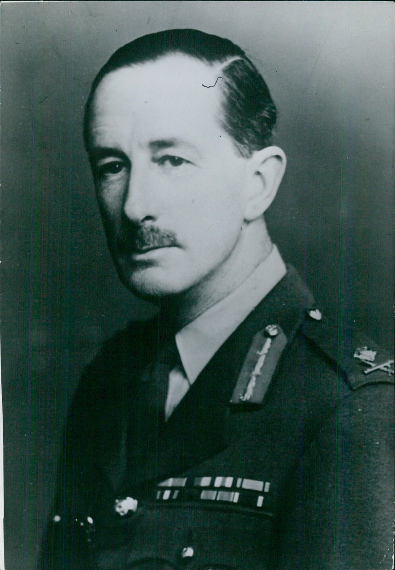 Lt.-General Sir Roger Bower, K.B.E. G.O.C., Malaya Command - Vintage Photograph