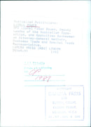 Lionel Bowen, Deputy Leader of the Australian Opposition - Vintage Photograph