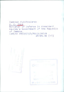 Zambian Politicians: A. G. ZULU Minister of Defence in President Kaunda's Government of the Republic of Zambia. - Vintage Photograph