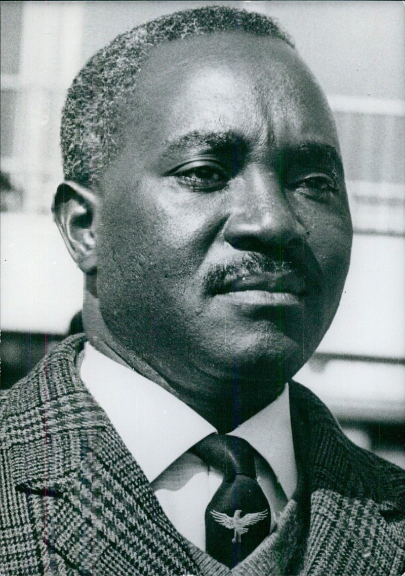 Zambian Politicians: A. G. ZULU Minister of Defence in President Kaunda's Government of the Republic of Zambia. - Vintage Photograph