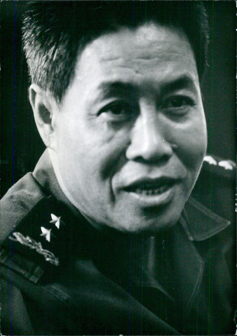 Major-General Sosthene Fernandez, Head of the Cambodian Chiefs-of-Staff - Vintage Photograph