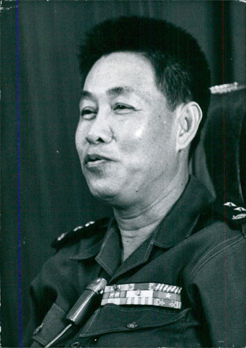 Major-General Sosthene Fernandez, Head of the Cambodian Chiefs-of-Staff and FANK - Vintage Photograph