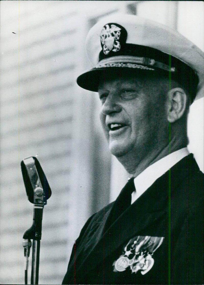 American Service Chiefs: ADMIRAL ARLEIGH A, BURKE Chief of Naval Operations of the United States Navy - Vintage Photograph