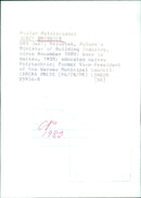 Polish Politicians: JERZY BRZOSTEK - Vintage Photograph