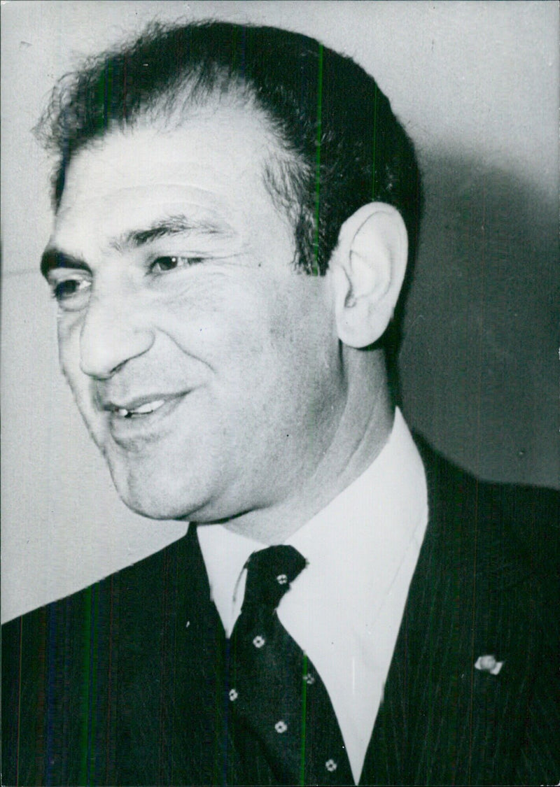 Iranian politician Ardeshir Zahedi, Minister of Foreign Affairs - Vintage Photograph