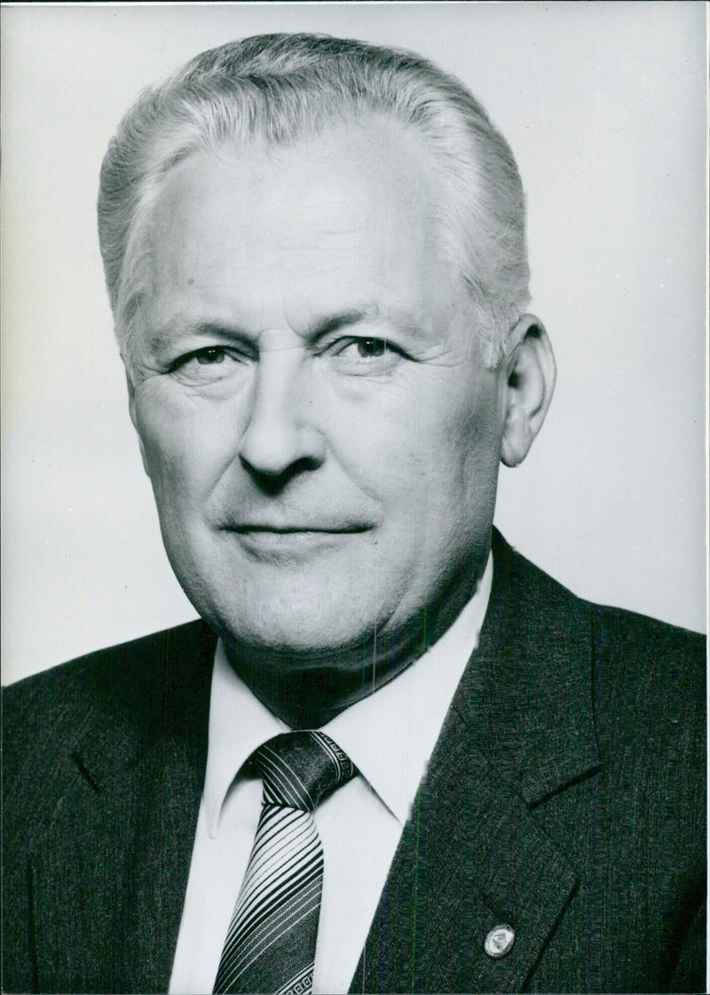 Werner Felfe, Member of the Politburo and Secretary of the Central Committee of the Socialist Unity (Communist) Party of East Germany - Vintage Photograph