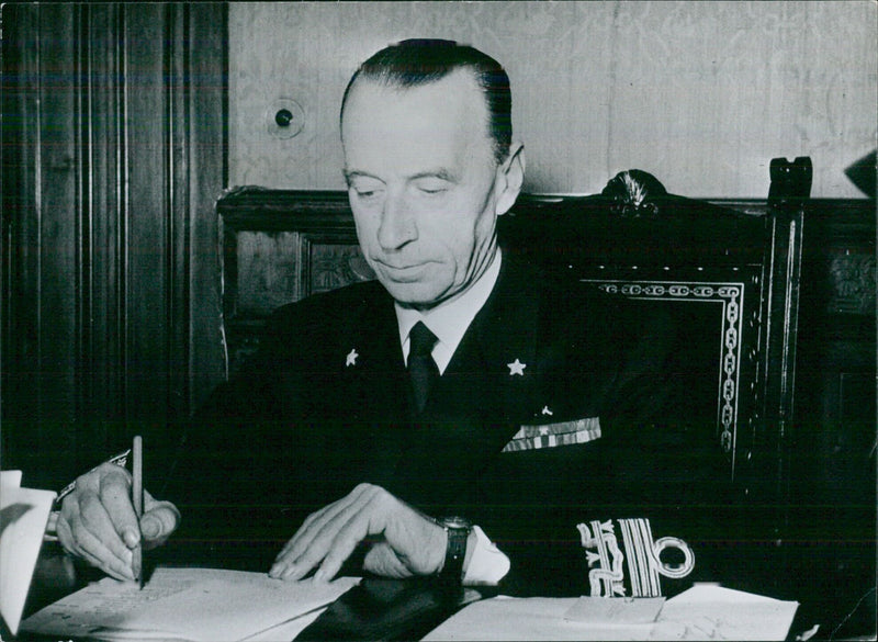 Italian Service Chiefs: ADMIRAL OF THE FLEET FRANCO ZANNONI - Vintage Photograph