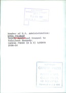 Deputy Assistant Counsel to President Kennedy in Sweden - Vintage Photograph