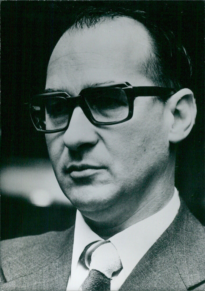 Guido Brummer of West Germany, Member of the Commission of the European Economic Communities (EEC) - Vintage Photograph