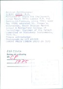 British Politician Albert Booth, M.P. - Vintage Photograph