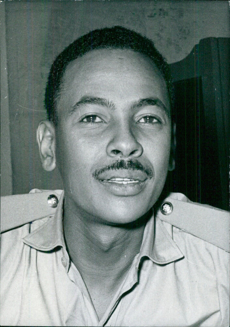 Sudanese Coup Leader MAJOR MA MOUN AWAD ABU ZEID - Vintage Photograph