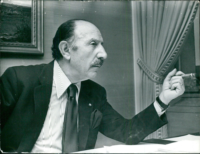 SIR CHARLES FORTE, Deputy Chairman and Chief Executive of Trust Houses Forte Ltd. - Vintage Photograph