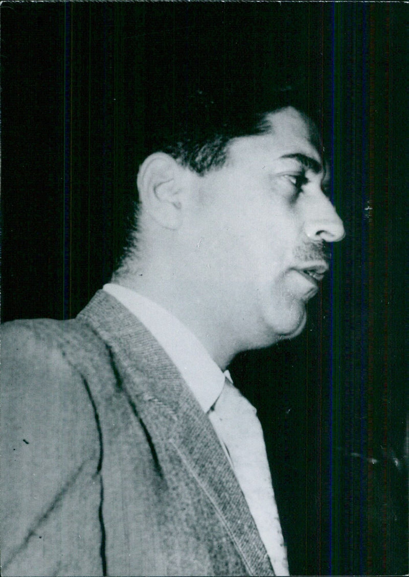 DR YOUSSEF ZAYYEN, Premier of Syria appointed by General Salah Jadid in the coup which ousted the Hafez regime in February 1966. - Vintage Photograph