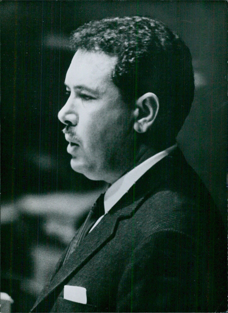 Libyan Politicians: MOHIEDDINE FEKINI Prime Minister and Minister of Foreign Affairs of Libya. - Vintage Photograph