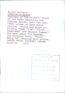 CONSTANTIN FEDIN, Chairman of the Writers' Union of the USSR - Vintage Photograph