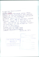 Hungarian Politician Lajos Fehér, Deputy Prime Minister - Vintage Photograph