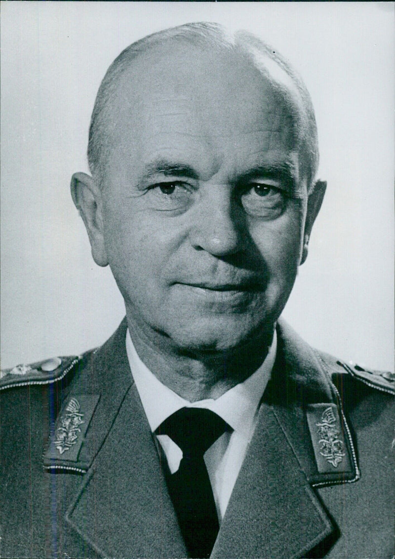 West German Service Chiefs: GENERAL ALFRED ZERBEL Inspector-General of the West German Army - Vintage Photograph