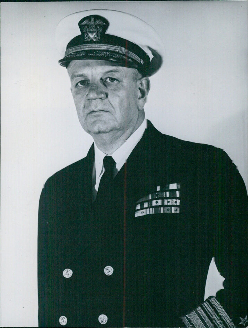 Vice Admiral William Fechteler, Commander-in-Chief U.S. Atlantic Fleet - Vintage Photograph