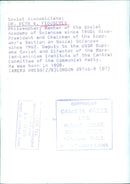 Dr. Petr N. Fedoseyev, Soviet Philosopher and Member of the Soviet Academy of Sciences - Vintage Photograph