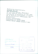 Australian Diplomatists: RICHARD BUTLER OPS - Vintage Photograph