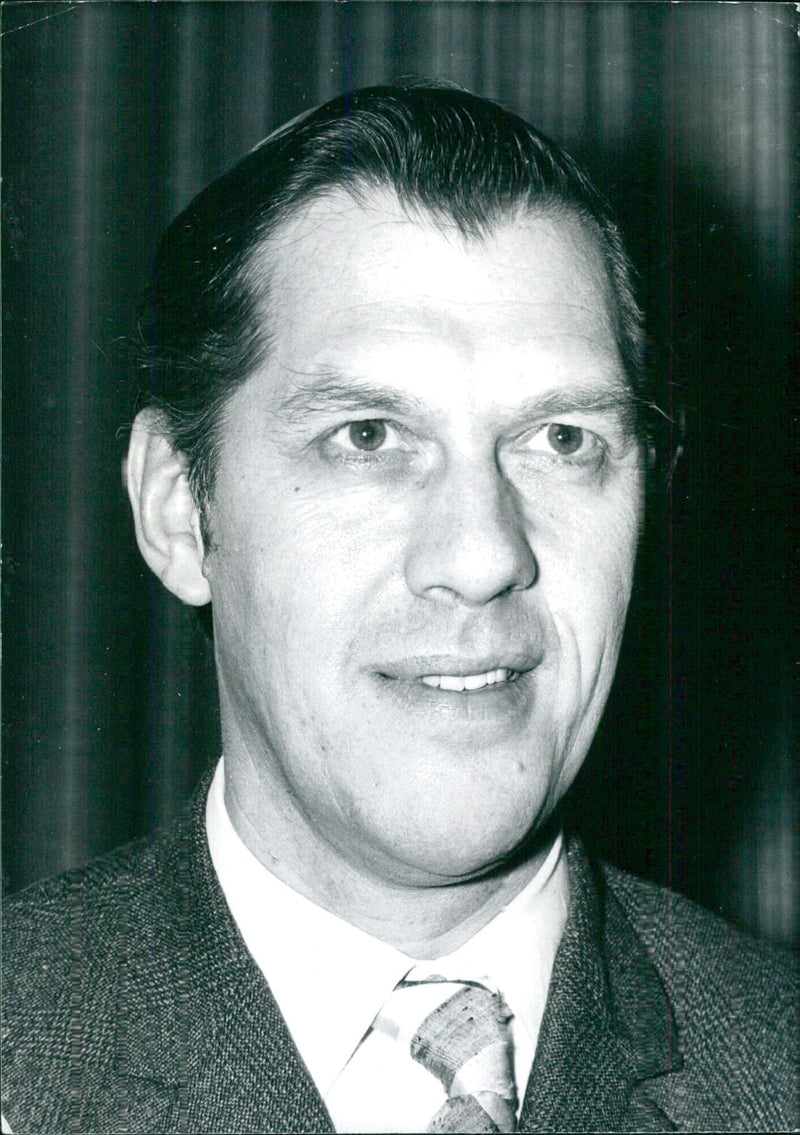 British Diplomat Mervyn Brown, OBE - Vintage Photograph