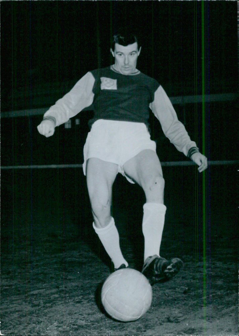 British Footballer Johnny Burne - Vintage Photograph