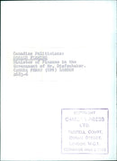 Donald Fleming, Minister of Finance in the Government of Mr. Diefenbaker - Vintage Photograph