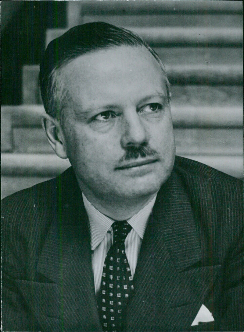 Donald Fleming, Minister of Finance in the Government of Mr. Diefenbaker - Vintage Photograph