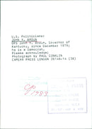 JOHN Y. BROWN OPS - Vintage Photograph