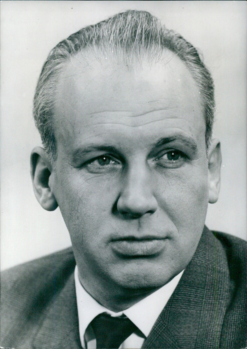 East German Politicians: MANFRED FLEGEL Deputy to the Chairman of the Council of Ministers; Minister of Raw Materials; Member of the Party Presidium. - Vintage Photograph