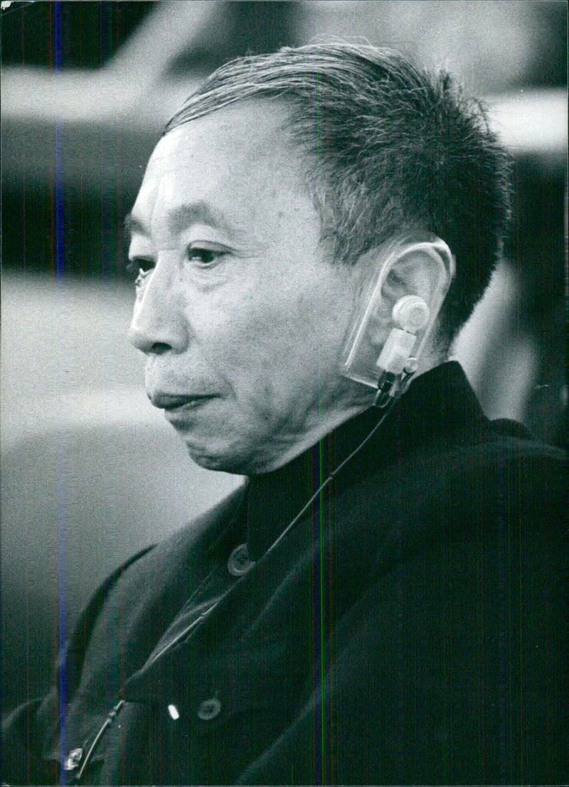 Chinese Diplomat at the United Nations Conference on the Law of the Sea - Vintage Photograph