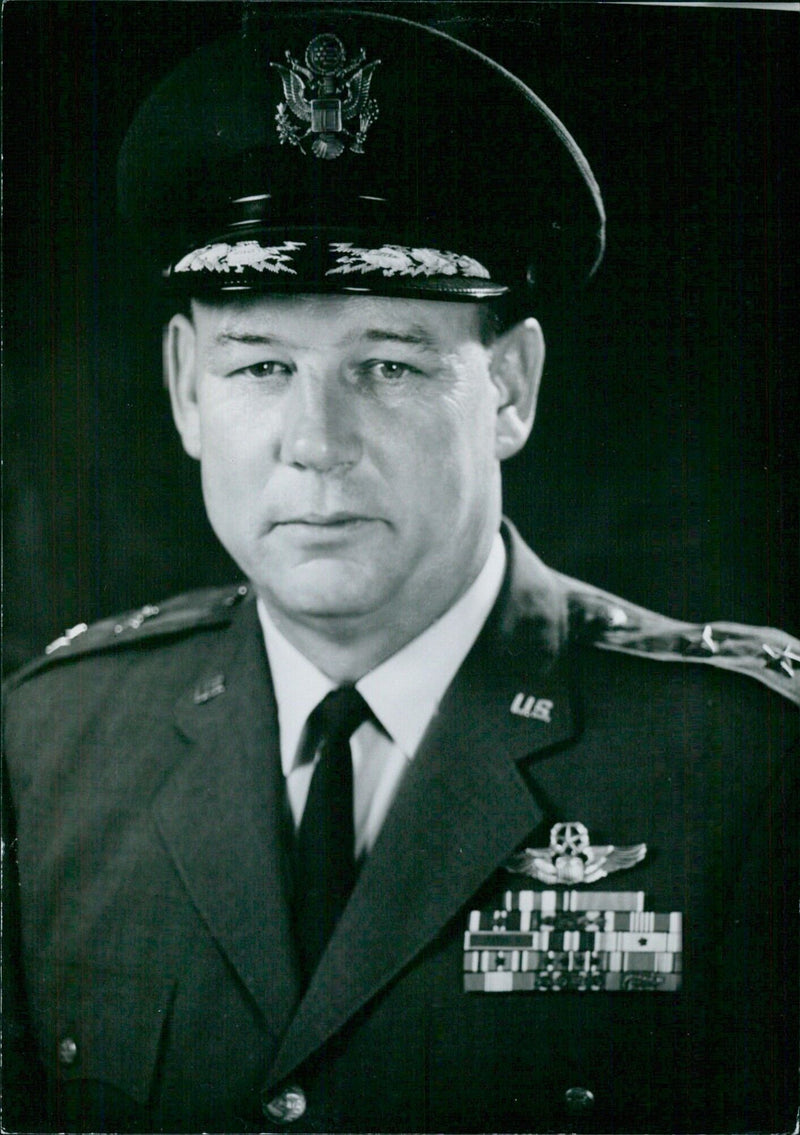 U.S. Air Force Chief Robert Major-General Burns - Vintage Photograph