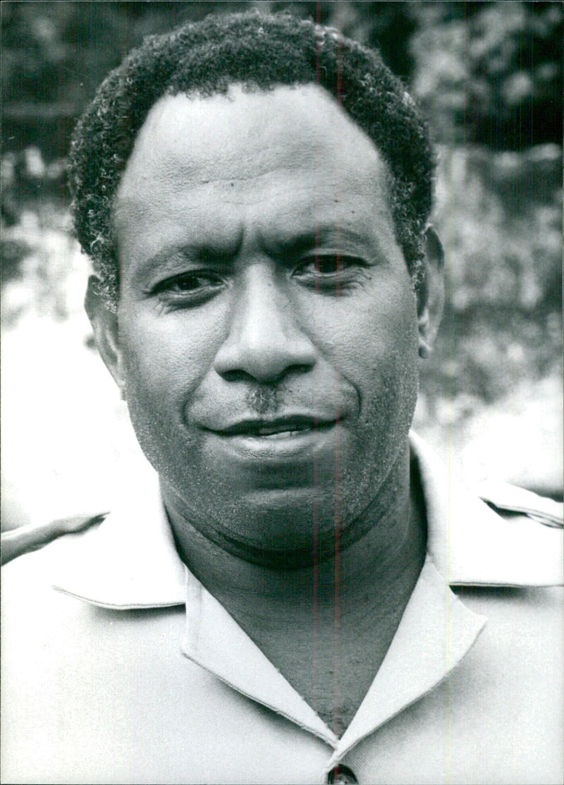 Chief Willie Bongmatur, unsuccessful candidate for the Presidency of the new Republic of Vanuatu (Now Hebrides) - Vintage Photograph