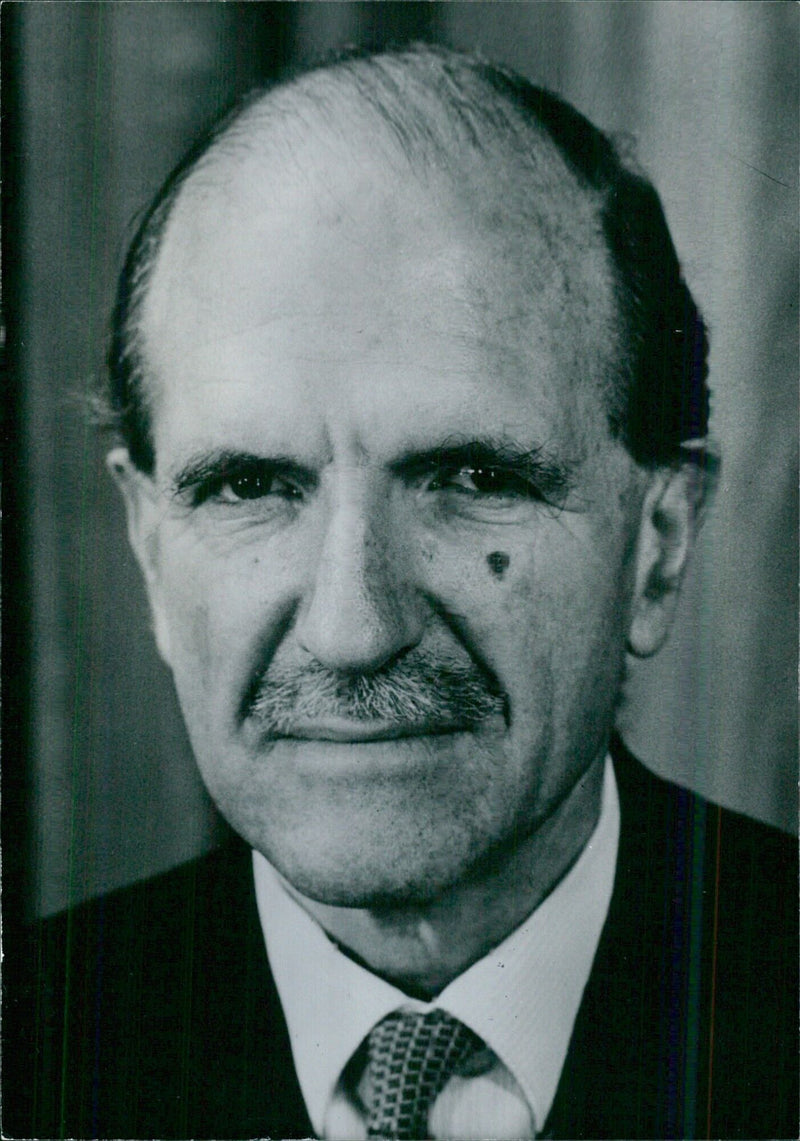 British diplomat Sir Bernard Burrows, K.C.M.G., Permanent Representative to NATO (North Atlantic Treaty Organisation) from the U.K. - Vintage Photograph