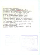 RT. HON. ARTHUR BOTTOMLEY, M.P. - Vintage Photograph