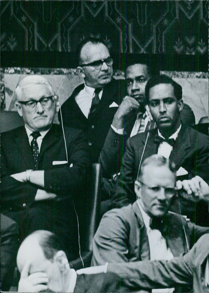 United Nations Security Council debates on South Africa's racial policies - Vintage Photograph