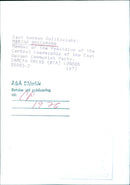 Martha Buschmann, Member of the Presidium of the Central Leadership of the East German Communist Party - Vintage Photograph