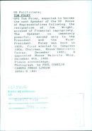 Tom Foley accused of financial impropriety - Vintage Photograph