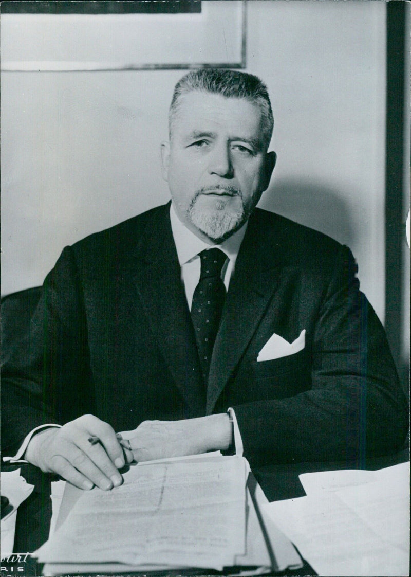 Robert Buron, President of the French Productivity Centre - Vintage Photograph