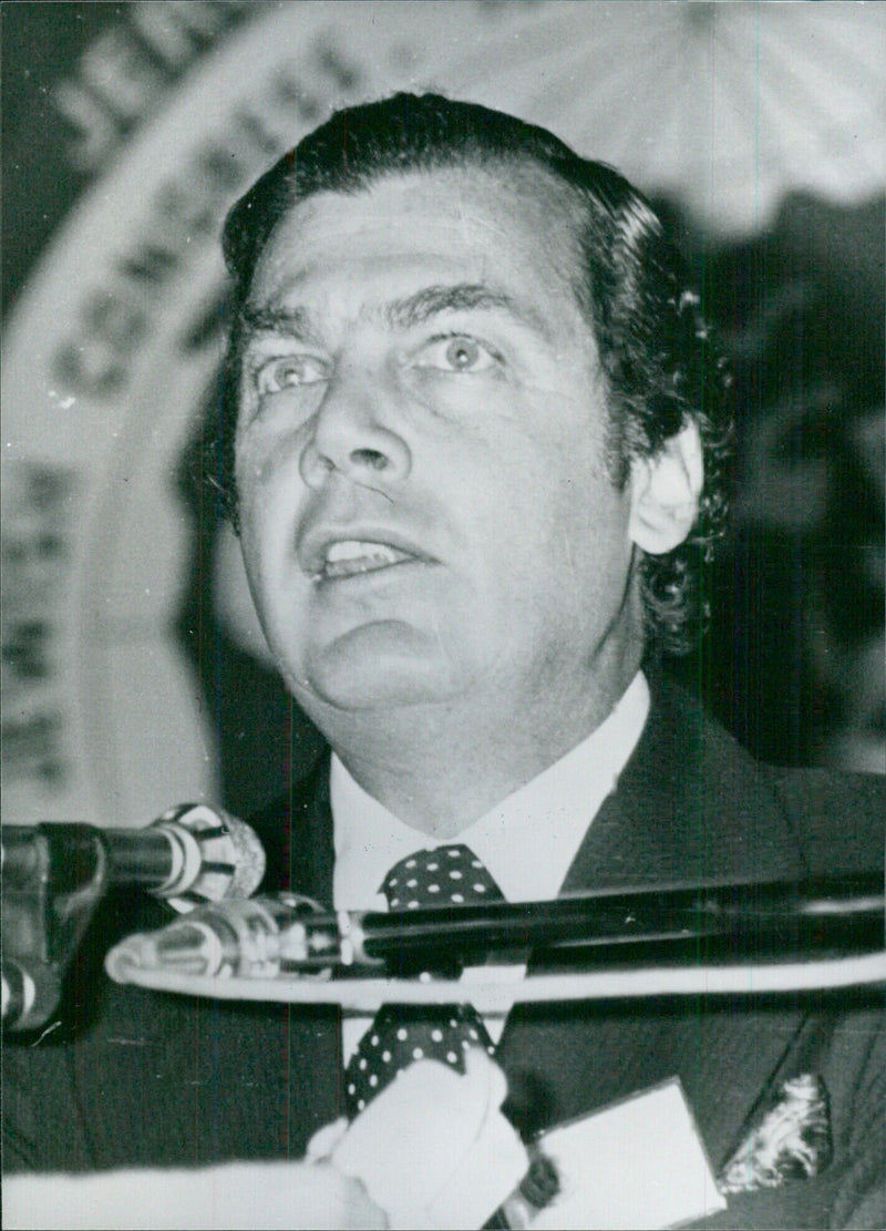 Canadian Businessman Edgar Bronfman, President of the World Jewish Congress - Vintage Photograph