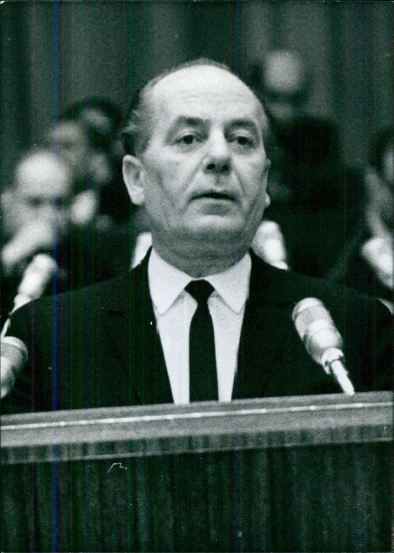 Hungarian Trades Unionists: SANDOR GASPAR Secretary General of the Hungarian National Trades Union Council - Vintage Photograph