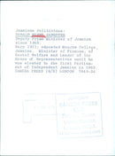 Donald Burns Sangster, Deputy Prime Minister of Jamaica - Vintage Photograph