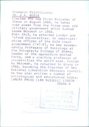 Dr. K.A. Busia elected as the new Prime Minister of Ghana in August 1969 - Vintage Photograph