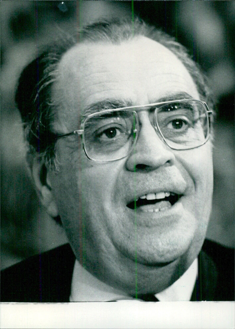 Pierre Bérégovoy, France's Minister of Finance - Vintage Photograph