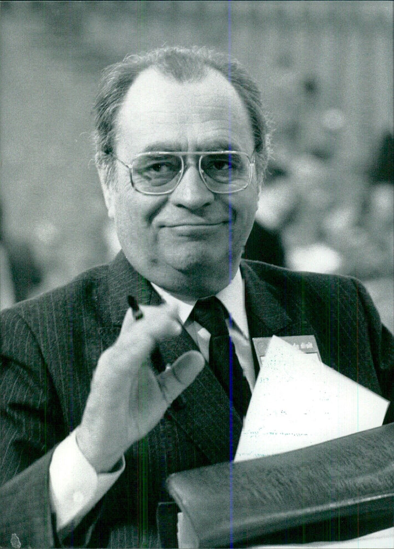 French Politicians: Pierre Beregovoy - Vintage Photograph