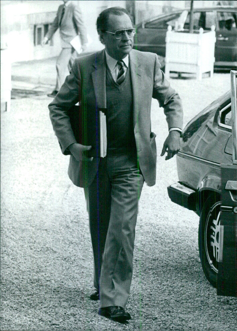 Pierre Bérégovoy, France's Minister of Social Affairs and National Solidarity - Vintage Photograph