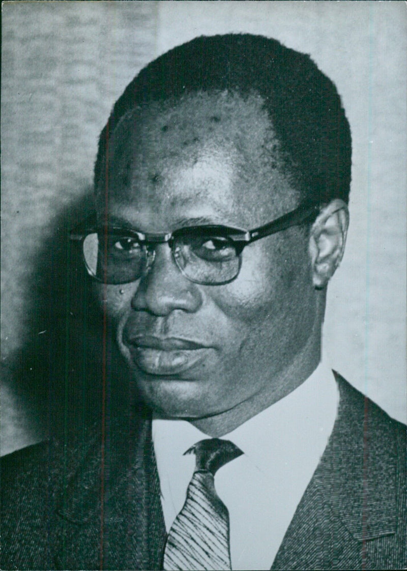 CAMILLE ALLIALI, Foreign Minister in the Ivory Coast Government - Vintage Photograph