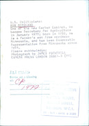 BOB BERGLAND, U.S. Politician - Vintage Photograph