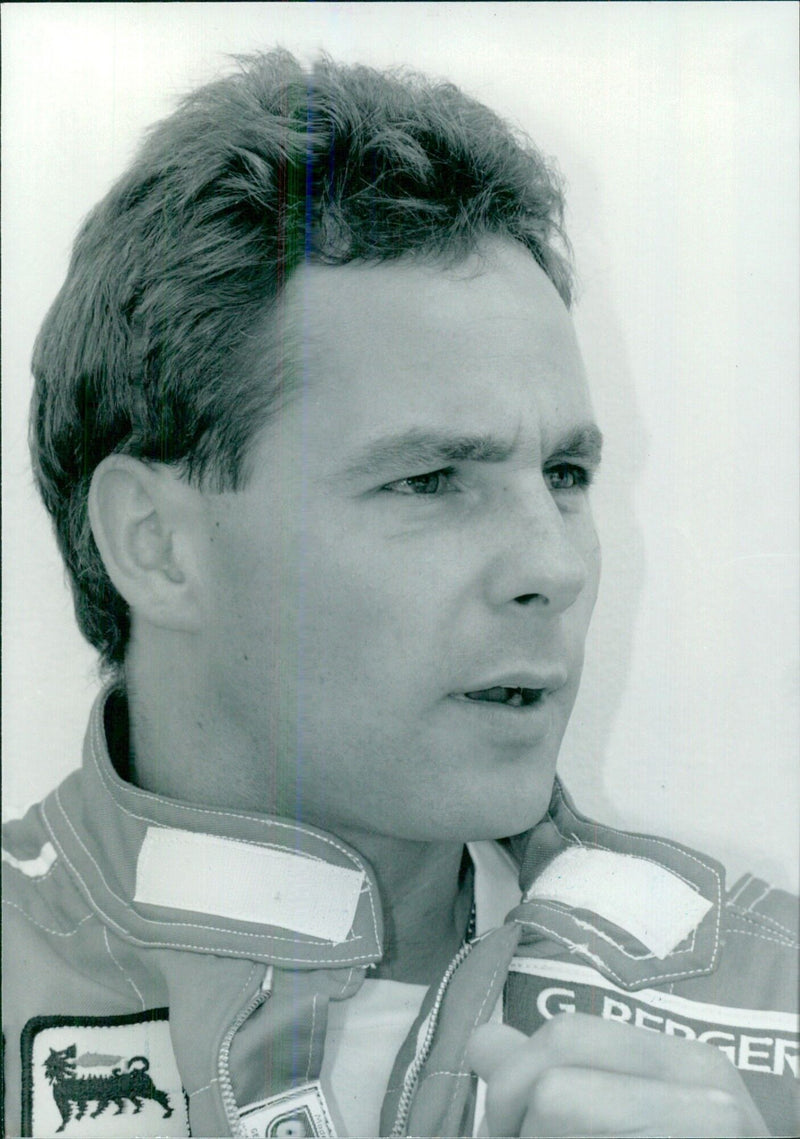 Austrian Racing Driver Gerhard Berger - Vintage Photograph