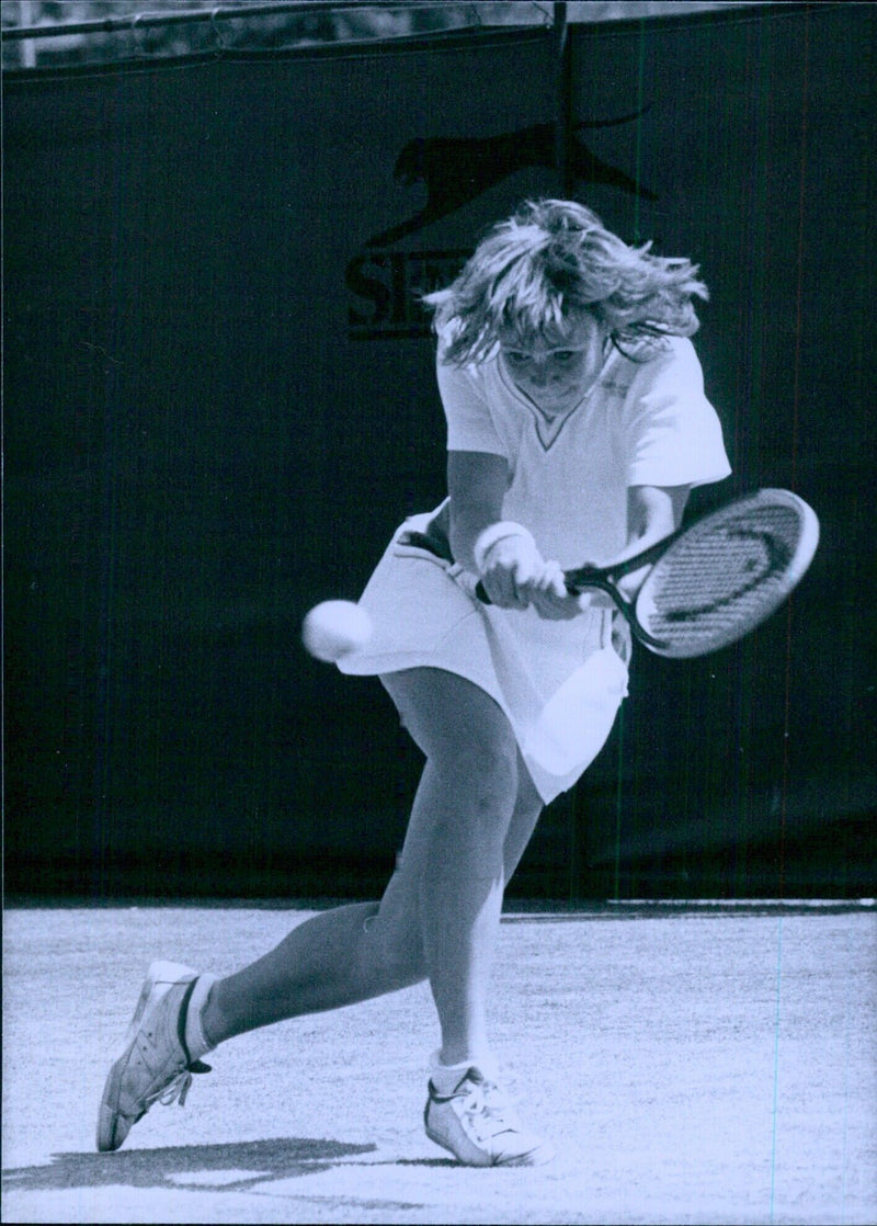 Kate Brasher, rising young British tennis player - Vintage Photograph